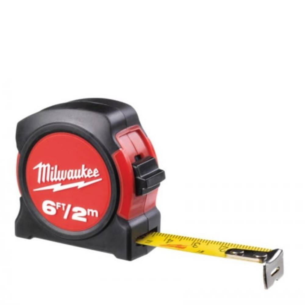 Рулетка Milwaukee Slimline 2 м / 6 фт метрическая немагнитная 4932459591