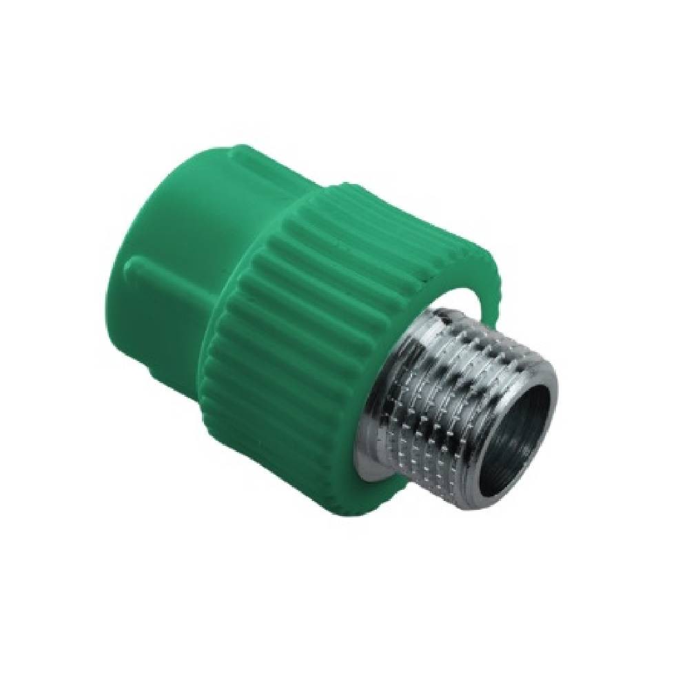 Муфта комбинированная PPR AntiFire D63х2 НР под ключ Green AF5111063020