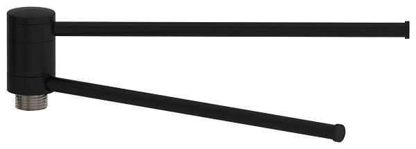 Полотенцедержатель подвесной Сунержа 360 длина 250 мм матовый черный 31-2003-0250