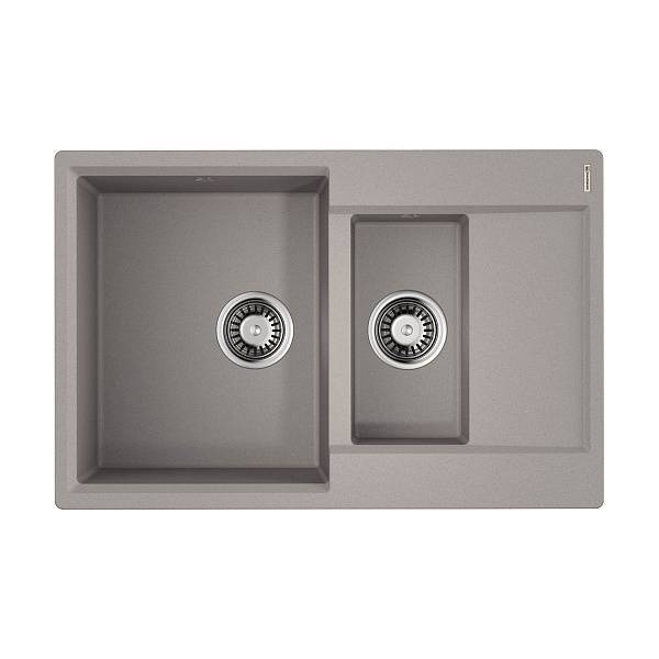 Кухонная мойка Omoikiri Daisen 78-2-GR Artgranit 78х51 см leningrad grey 4993332