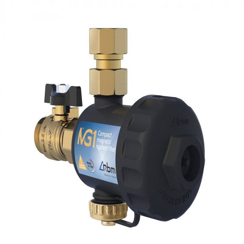 Фильтр-грязеуловитель магнитный RBM MG1 3/4 черный 3070.05.00