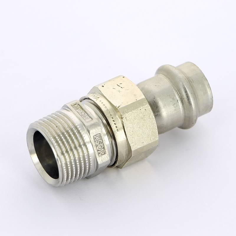 Муфта пресс Viega Sanpress Inox 15 мм с разъемным соединением нержавеющая сталь 437398