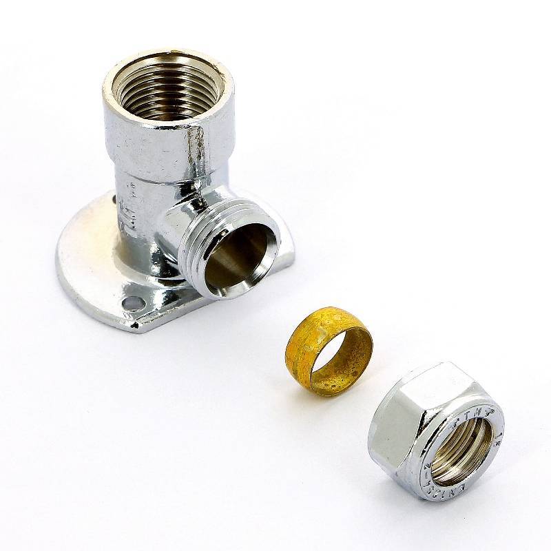 Водорозетка обжимная Tiemme 1106N 18x3/4 ВР никелированная 1100181