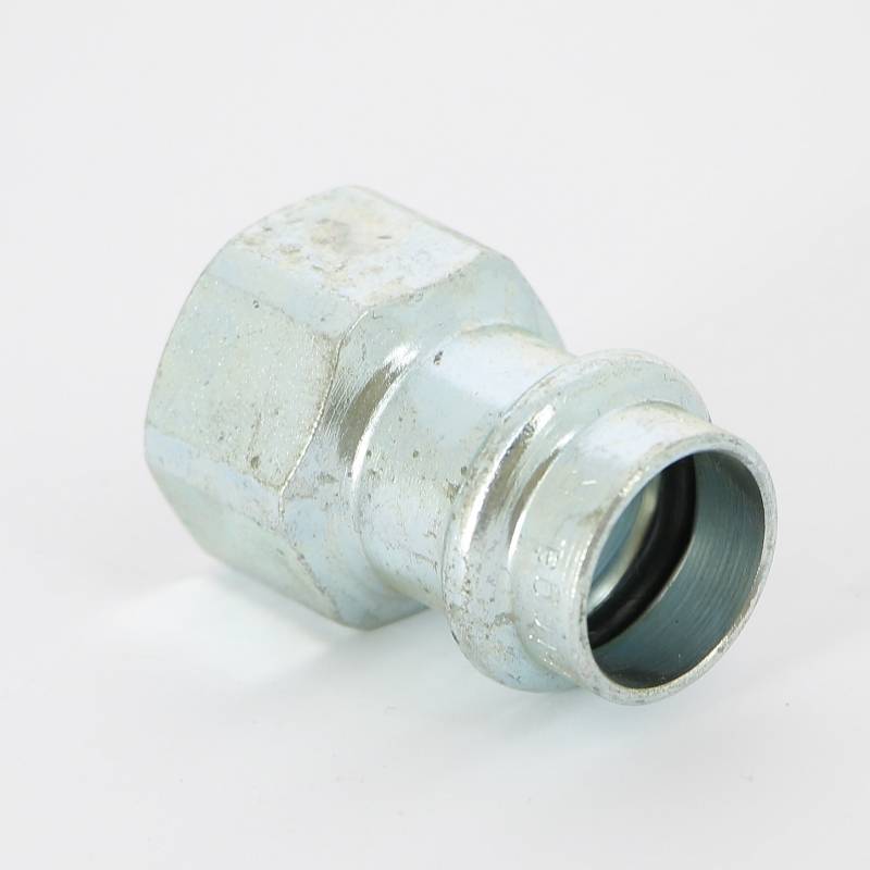 Муфта переходная пресс-В Viega Prestabo 18х1/2 оцинкованная сталь Labs-free 715113