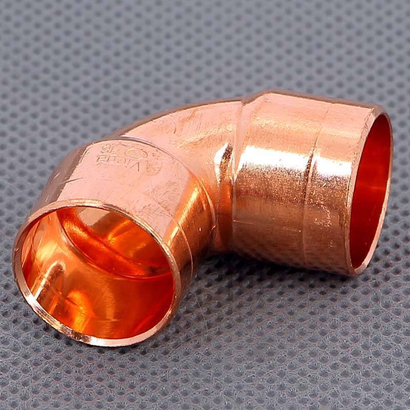 Угол двухраструбный 90 градусов пайка Viega 18 мм 100452