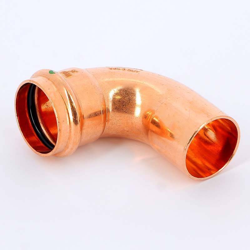 Угол-вставка 90° пресс Viega Profipress 35 мм медь 291693