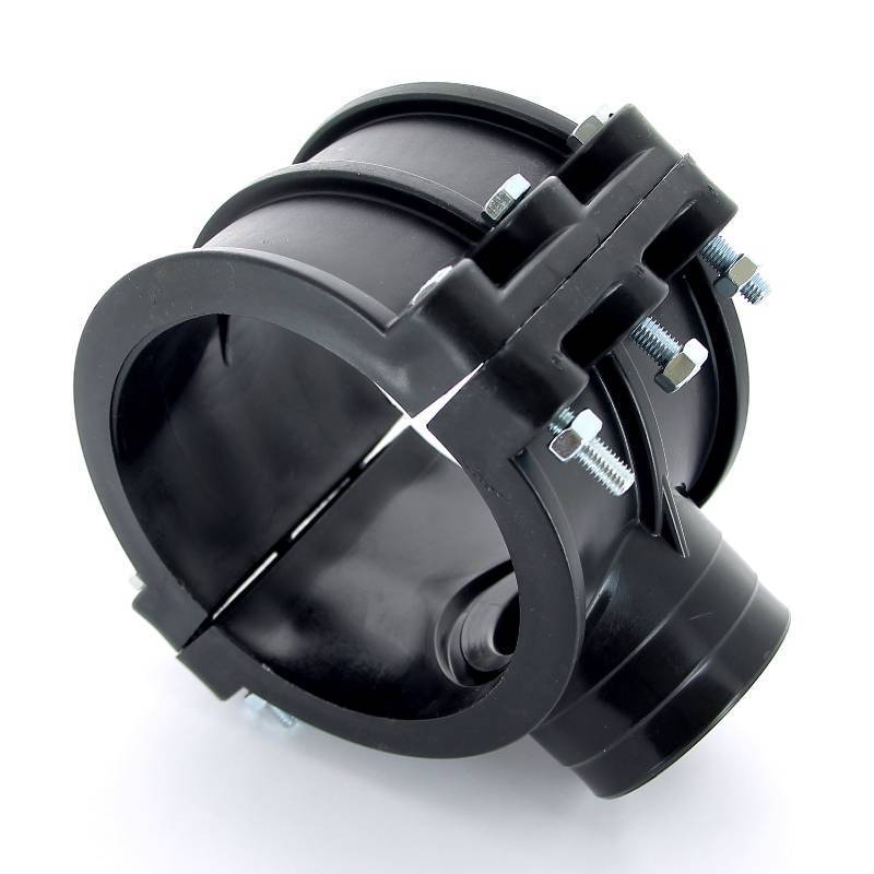 Седловая врезка Unidelta 125х2 4 болта для труб ПНД 1019125007