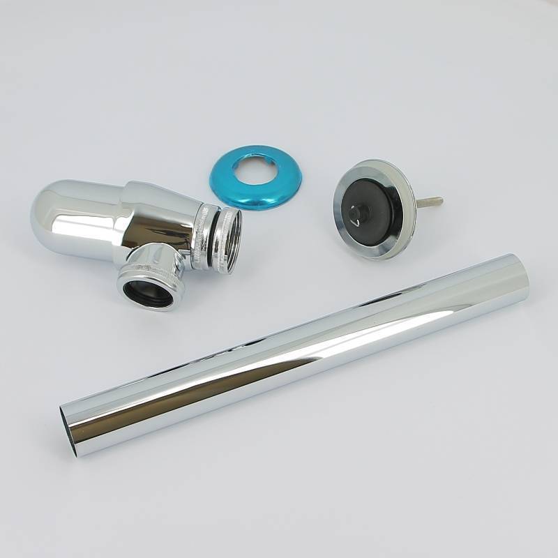 Сифон для раковины Alcaplast A437 бутылочный 1 1/4 x 32 мм с выпуском и пробкой хром A437