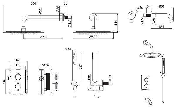 Душевой комплект Allen Brau Priority хром 5.31014-00