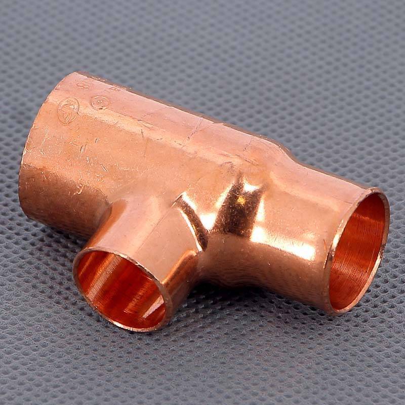 Тройник медный под пайку Viega 22х15х18 мм 102944