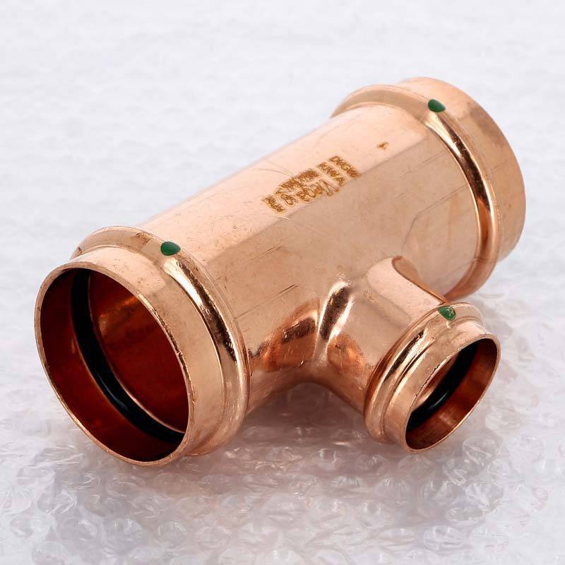 Тройник пресс медный Viega Profipress 54x35x54 мм 324933