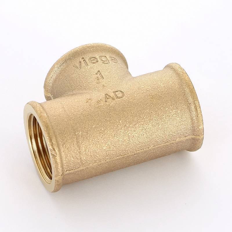 Тройник бронзовый Viega 1x1x1 ВР 264260