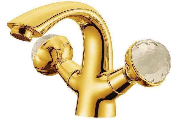 Смеситель для раковины Boheme Imperiale Presente золото глянцевое 331