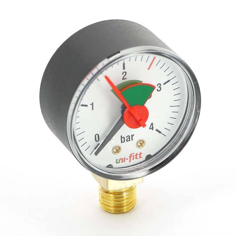 Манометр радиальный Uni-Fitt 1/4 4 бар 50 мм 301P1020