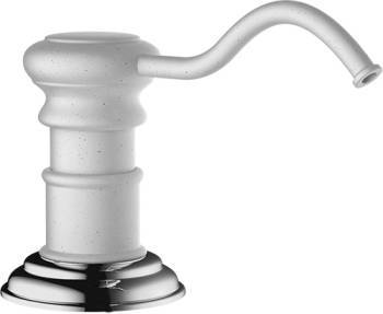 Дозатор встраиваемый Omoikiri OM-01 6.75 x 11 x 27 см хром/белый 4995012