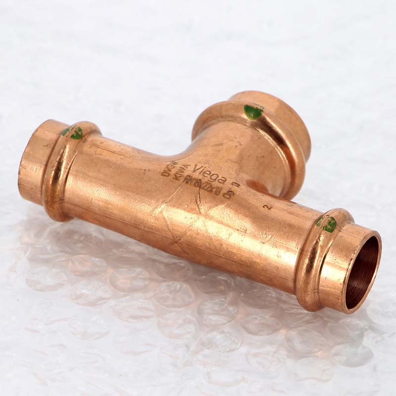 Тройник пресс медный Viega Profipress 18x22x18 мм 322694