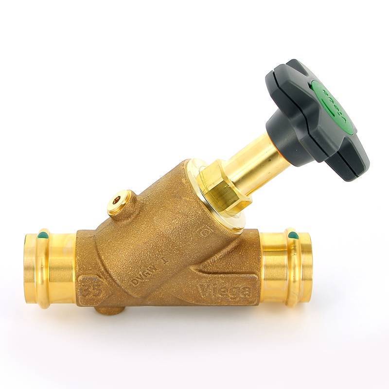 Вентиль наклонный полнопроходной Viega Easytop с SC-Contur 32 756901