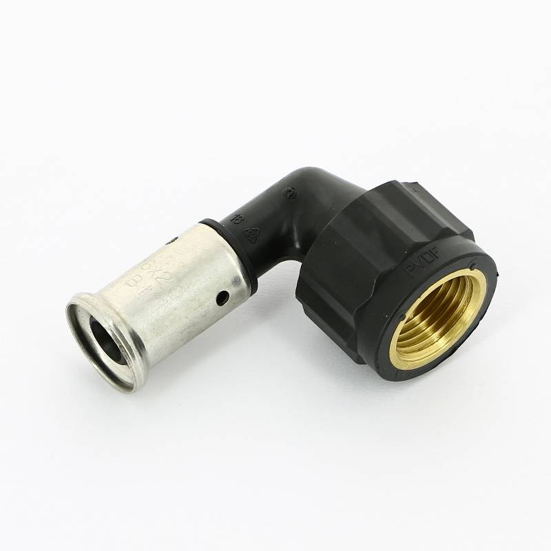 Угол пресс с внутренней резьбой Henco PVDF 16x1/2 6PK-1604BP