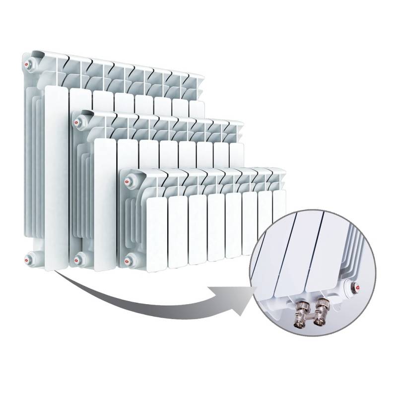 Радиатор биметаллический Rifar Monolit 350 12 секций RM35012