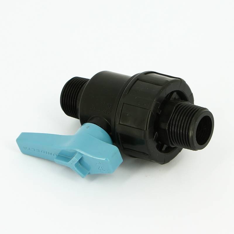 Кран для труб ПНД Unidelta 1 НН полипропилен PP-B 1074004004001