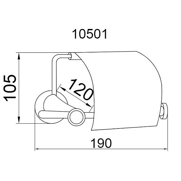 Держатель для туалетной бумаги подвесной Boheme Chiaro золото 10501