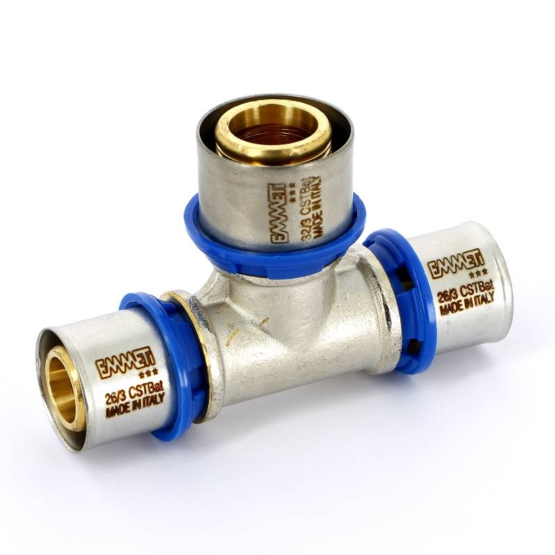 Тройник пресс EMMETI 32х26х32 мм 28101506