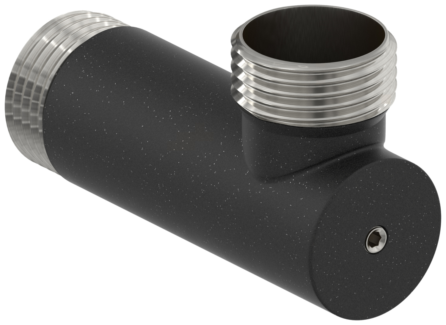 Уголок переходной с клапаном Сунержа НР G 1 - НР G 1 тёмный титан муар матовый 15-1523-1010