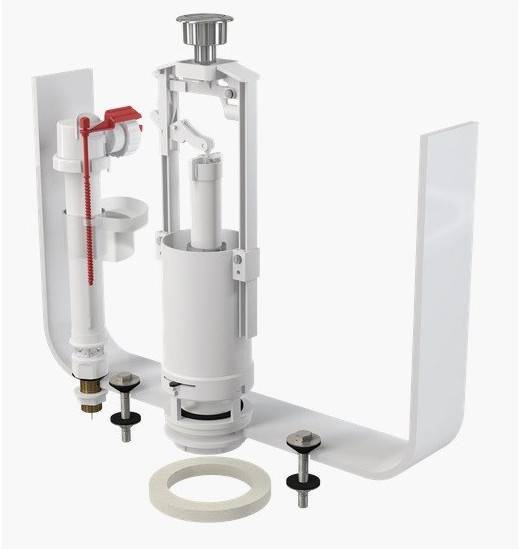 Выпускной комплект Alcaplast со стоп-кнопкой и впускным механизмом A18 1/2 хром SA2000SK 1/2