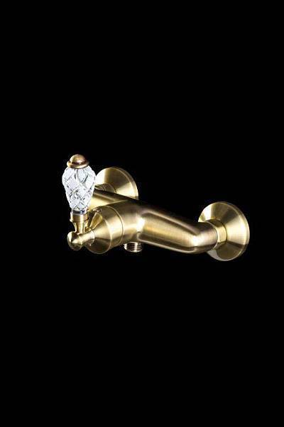Смеситель для душа Boheme Vogue Crystal однорычажный бронза матовая 204-CRST