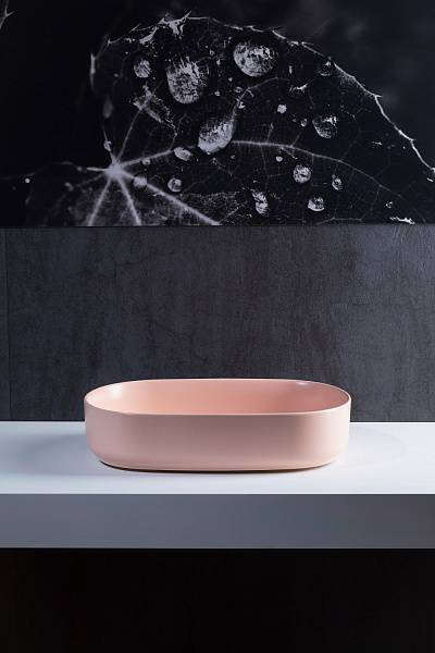 Раковина накладная Allen Brau Fantasy 55 см розовый 4.11022.SM