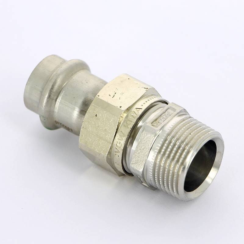 Муфта пресс Viega Sanpress Inox 15 мм с разъемным соединением нержавеющая сталь 437398