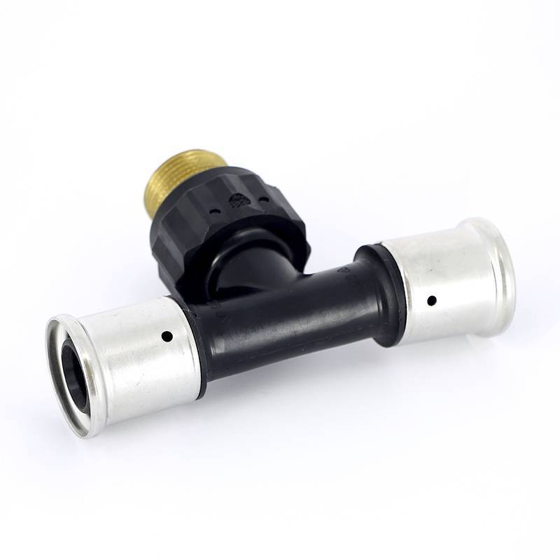 Тройник пресс с наружной резьбой HENCO PVDF 26х3/4х26 14PK-260526