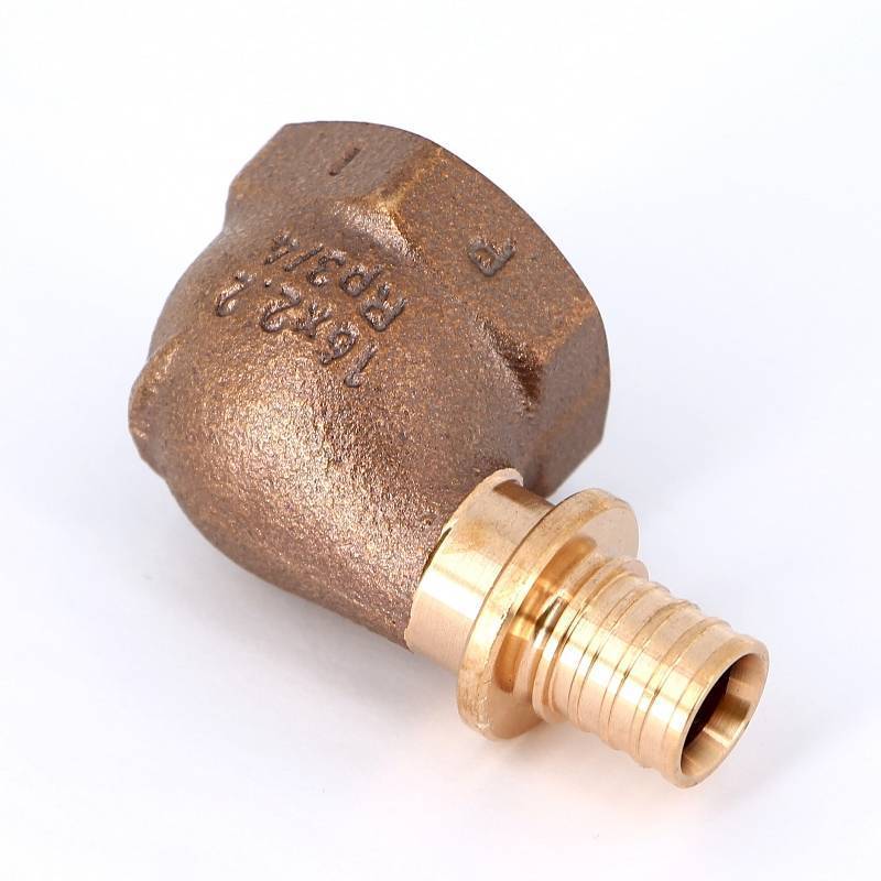 Угольник-переходник REHAU RAUTITAN RX+ 16х3/4 ВР бронза 456354