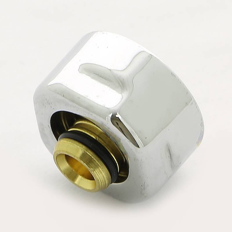 Соединитель для металлопластиковой трубы Carlo Poletti 16х2 мм хром A58502B