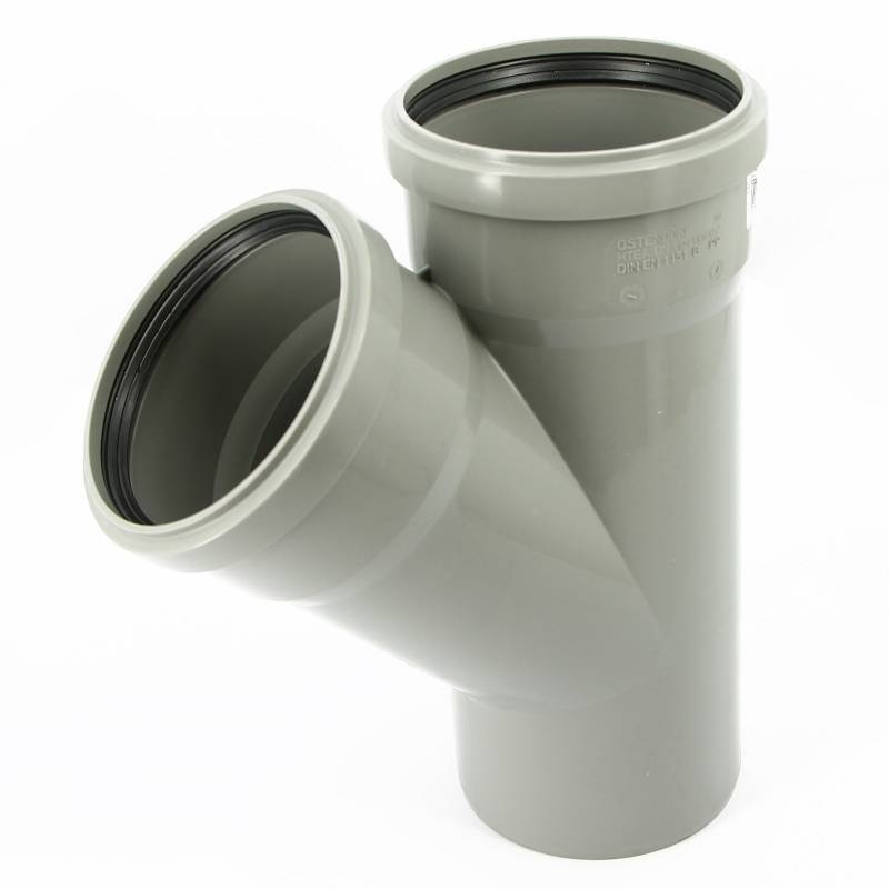 Тройник канализационный Ostendorf HT 110x110 мм 45° 115200