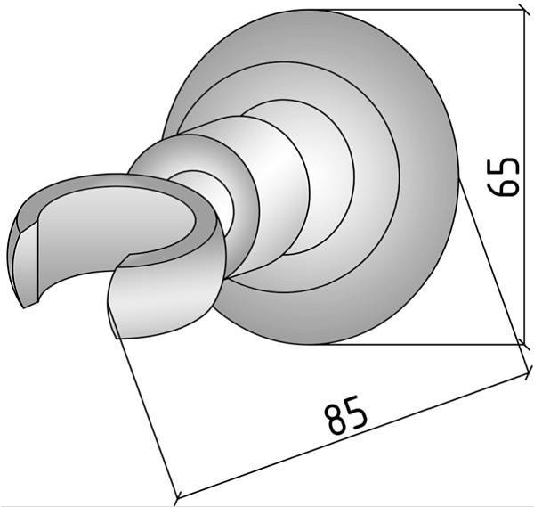 Держатель для ручного душа Boheme Imperiale золото глянцевое 620