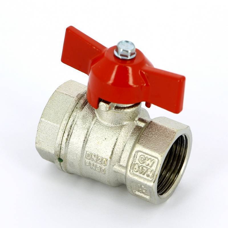 Кран шаровой Uni-Fitt VIVO ВВ бабочка 3/4 100T3000