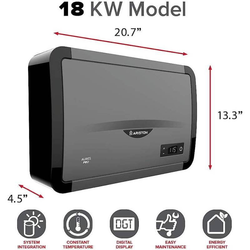 Водонагреватель электрический проточный Ariston AURES PRO 18 EU 18 кВт 380 В 3520040