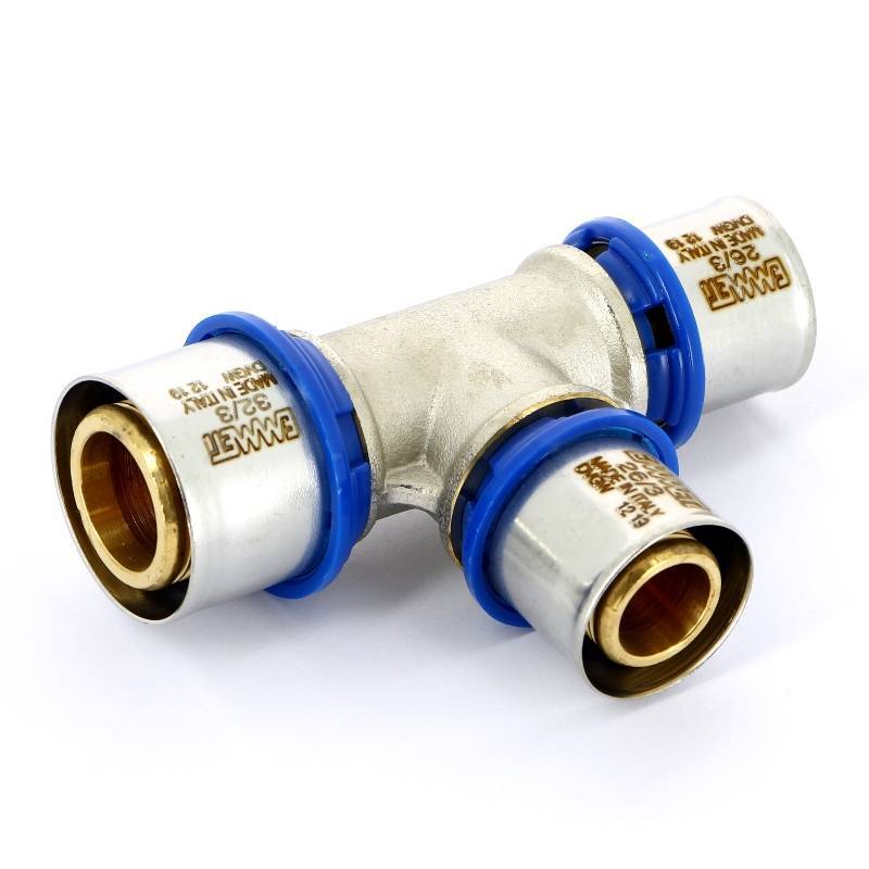 Тройник пресс EMMETI 26х32х26 мм 28101499