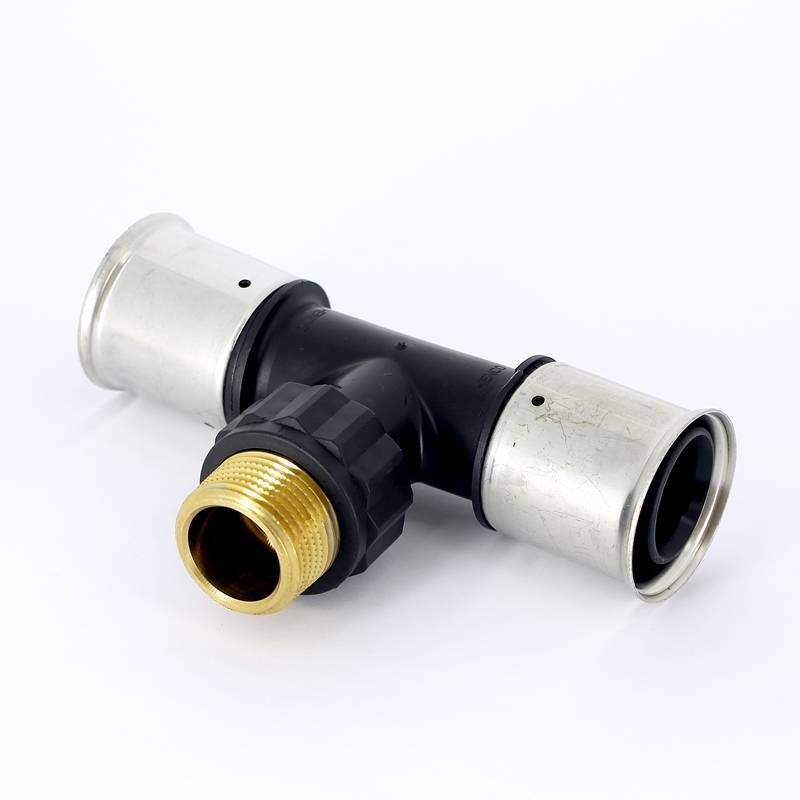 Тройник пресс с наружной резьбой HENCO PVDF 40х1х40 14PK-400640