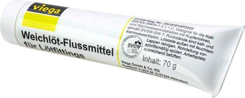 Флюс-паста для мягкого припоя Viega F-SW21 в тюбике 100 г 787257