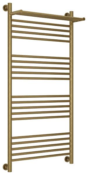 Полотенцесушитель водяной Сунержа Богема+ с 1 полкой 600x1200 мм состаренная бронза 05-0223-1260