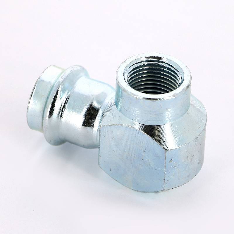 Угольник переходной Viega Prestabo 90° 22х1/2 пресс-В оцинкованная сталь 601263