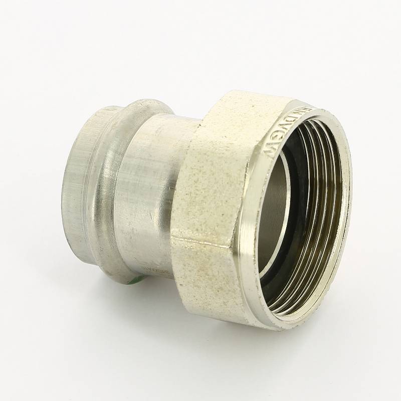 Муфта пресс Viega Sanpress Inox с накидной гайкой 35х1 1/2 нержавеющая сталь 437862