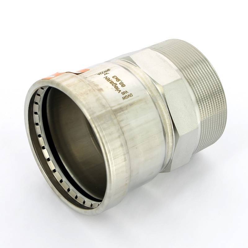 Муфта переходная пресс-Н Viega Sanpress Inox XL нержавеющая сталь 88.9х3 483128
