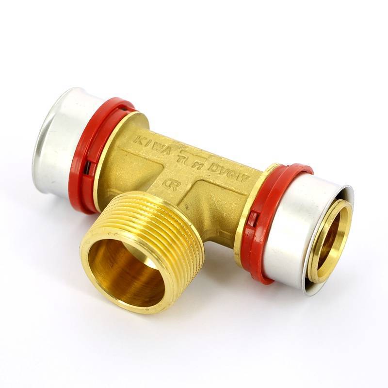 Тройник пресс с наружной резьбой TIEMME 40х1 1/4х40 1650209