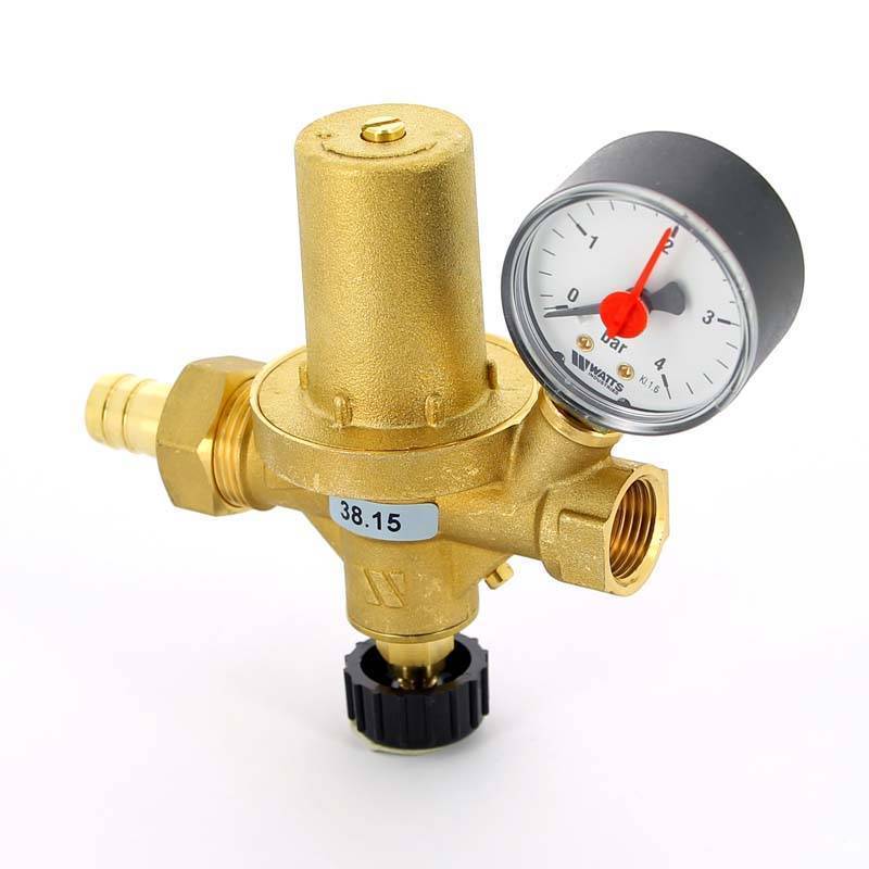 Клапан подпиточный WATTS ALOMD 1/2 В со штуцером и манометром 10004890