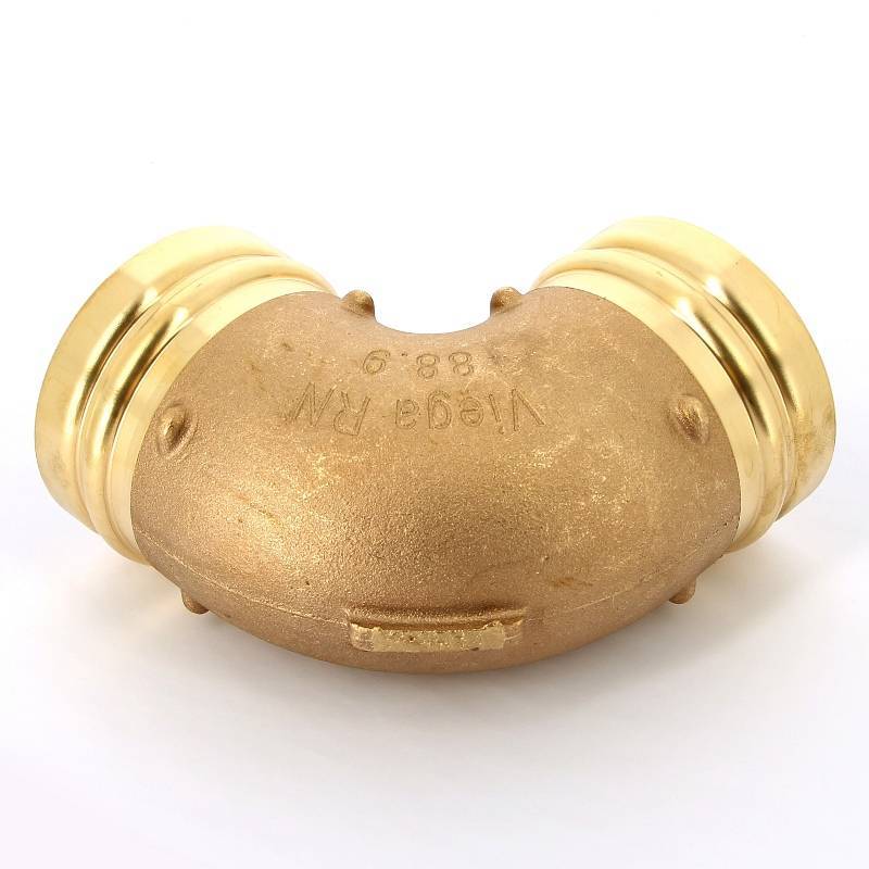 Угол пресс 90° Viega Sanpress XL бронза 88.9 мм 350680