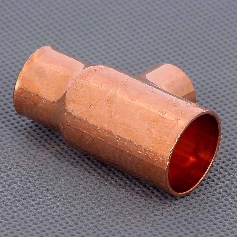 Тройник медный под пайку Viega 22х15х18 мм 102944