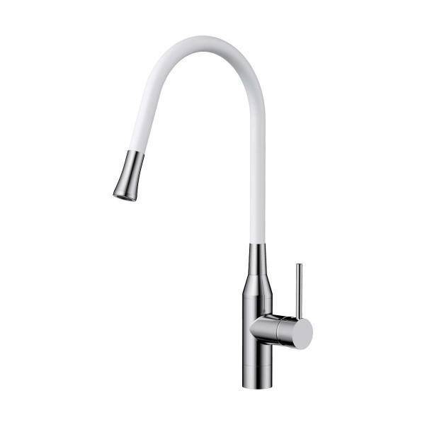 Смеситель для кухни Omoikiri Yatomi-BN-WH нержавеющая сталь/белый 4994250